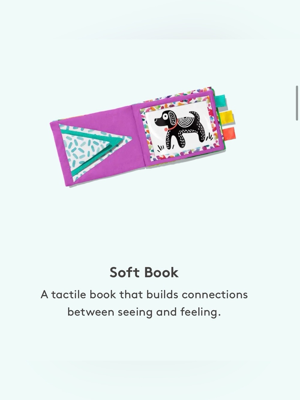 Lovevery Soft Book with Mirror Card